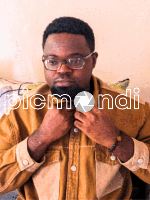 A black man getting ready to go out to work